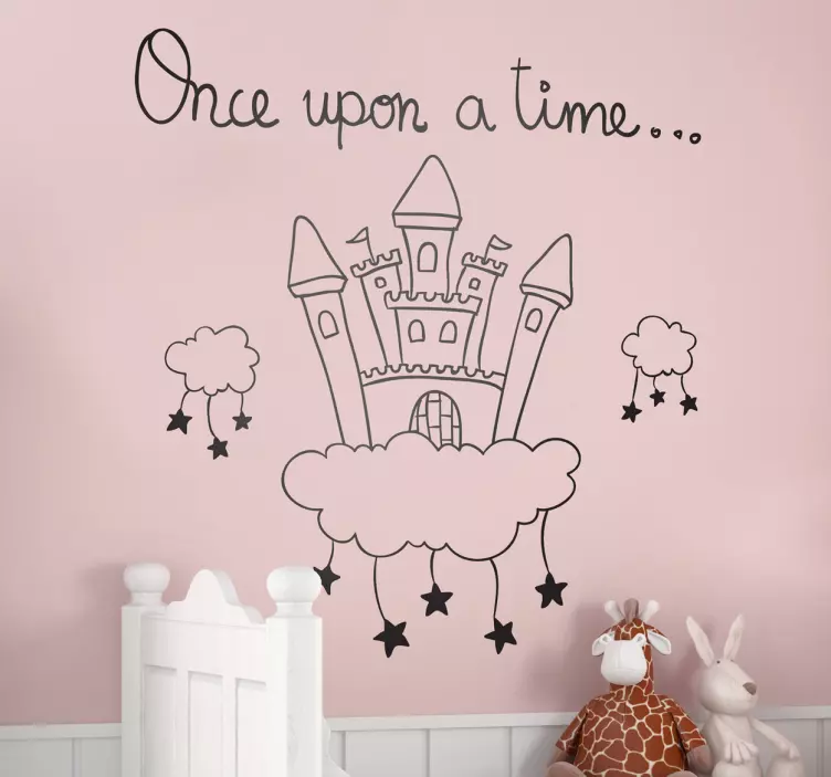 Once Upon a Time Castle Wall Sticker - TenStickers