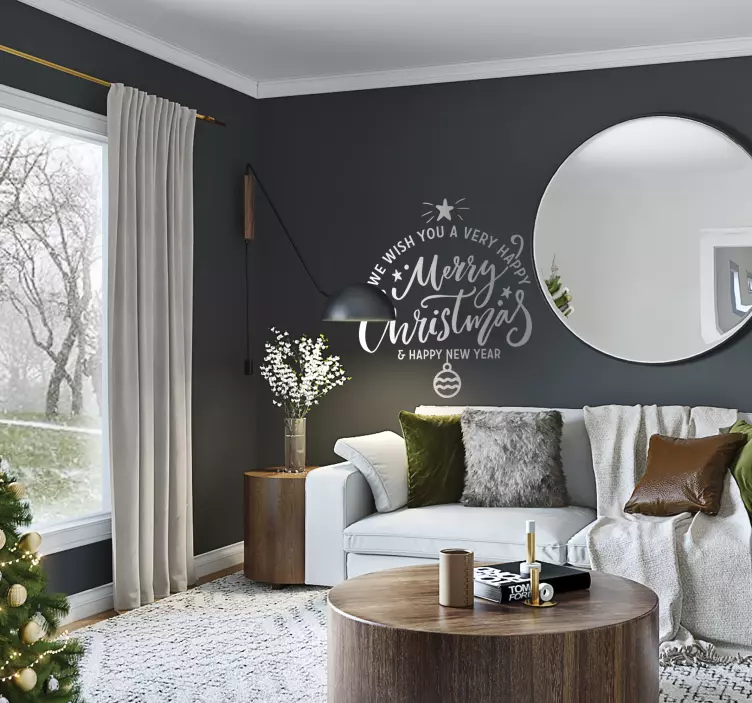 Original Merry Christmas decoration decal - TenStickers