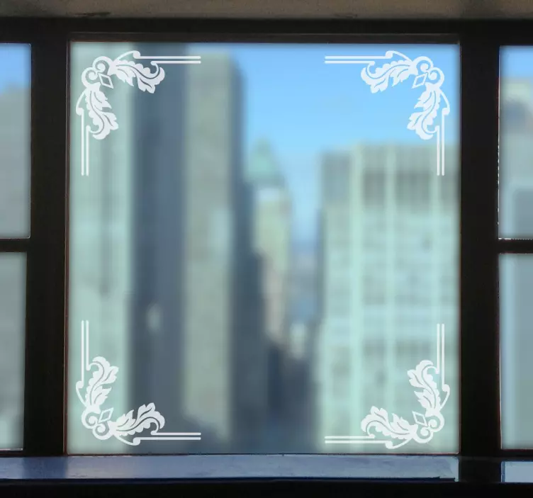 Ornamental Corner Decals - TenStickers