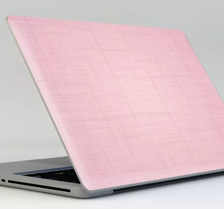 Pale pink laptop vinyl sticker - TenStickers