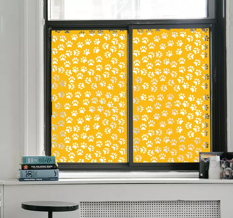 Paw Print Patterns cat sticker - TenStickers