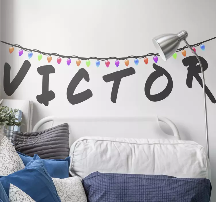 Personalizable Stranger Things wall sticker - TenStickers