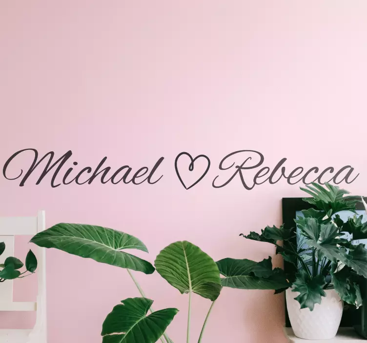 Personalized Name Art wall stickers quotes - TenStickers