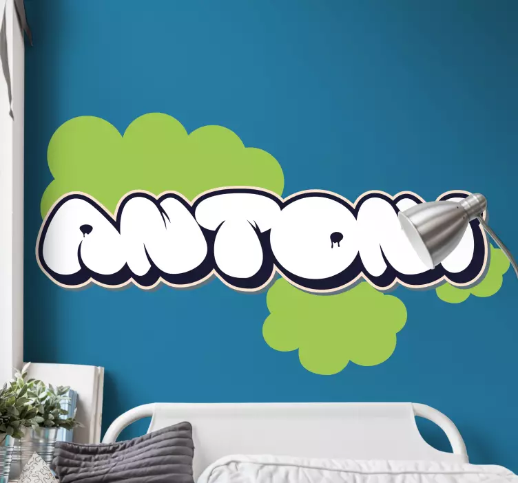 Custom bubble graffiti teenage wall decals - TenStickers