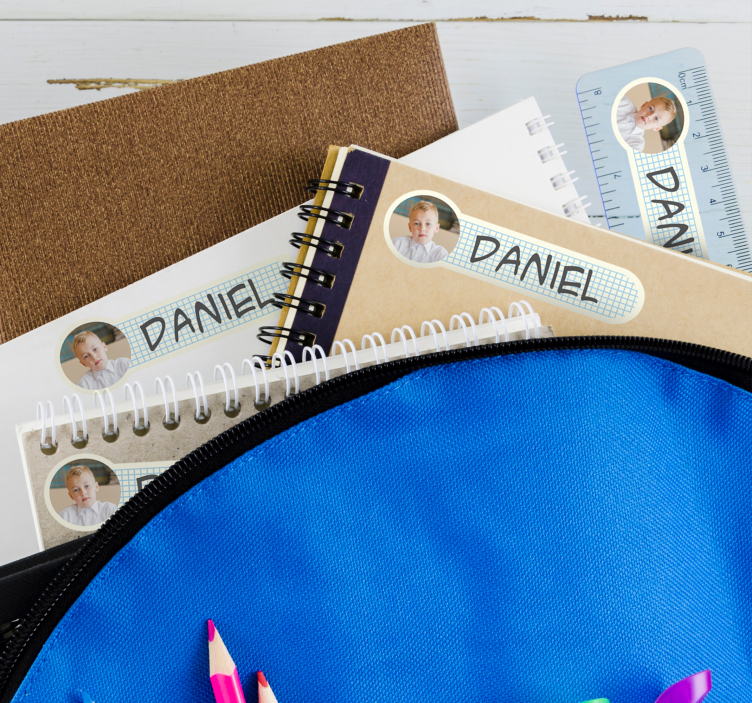 Personalized name tag custom sticker - TenStickers