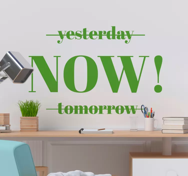 phrase minimalism motivational wall sticker - TenStickers