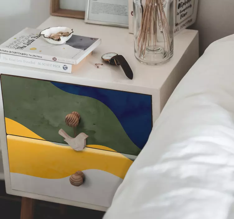 Print sticker lively wave design - TenStickers