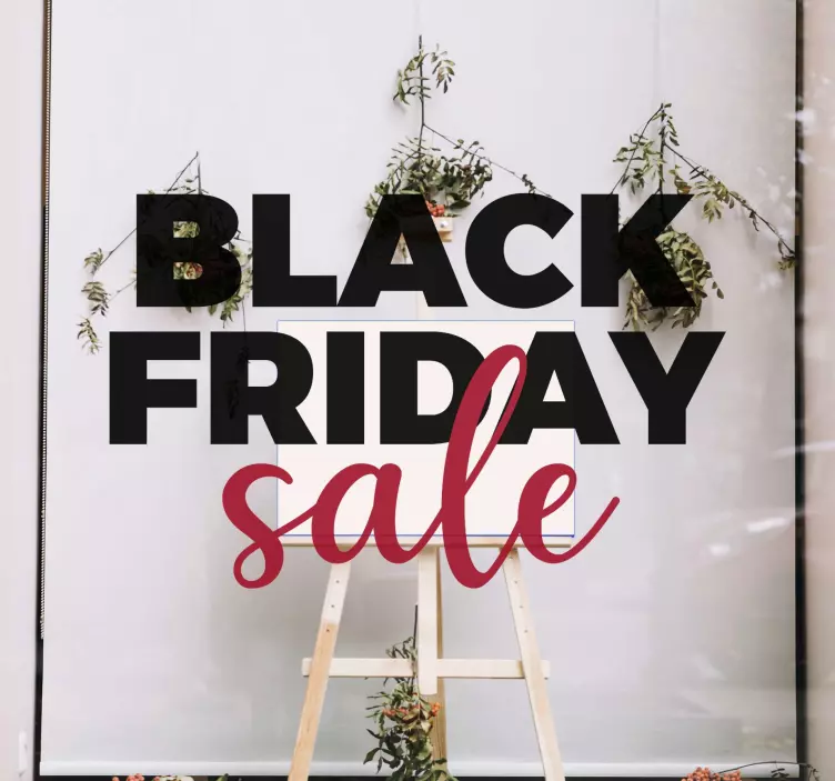Prominent Sales Announcement Black Friday sticker - TenStickers