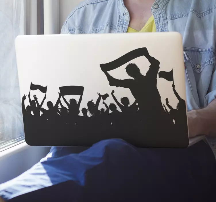 Protest Silhouettes Collection laptop sticker - TenStickers