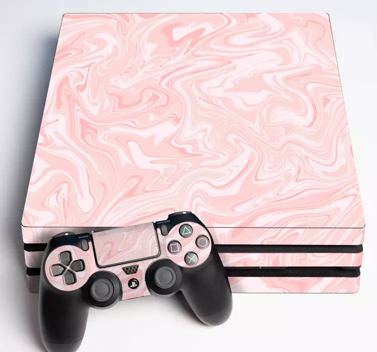 Pink psychedelic marble texture ps4 skin - TenStickers