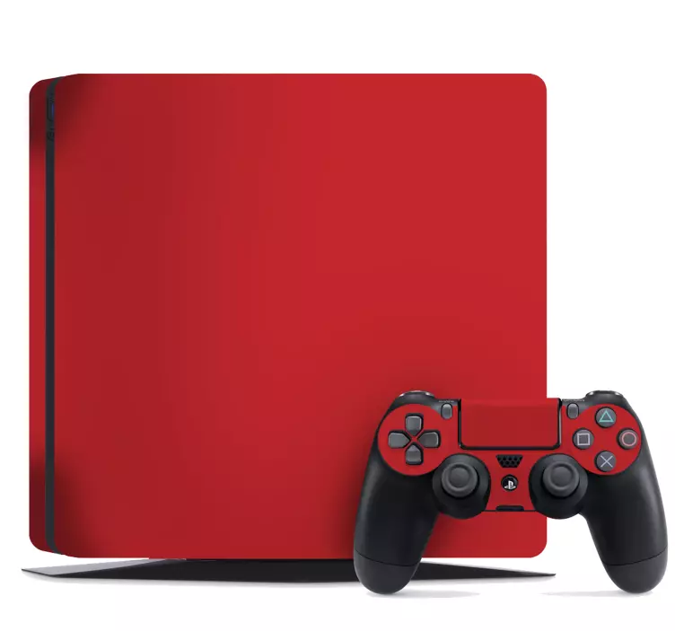 PS4 solid red PS4 stickers - TenStickers