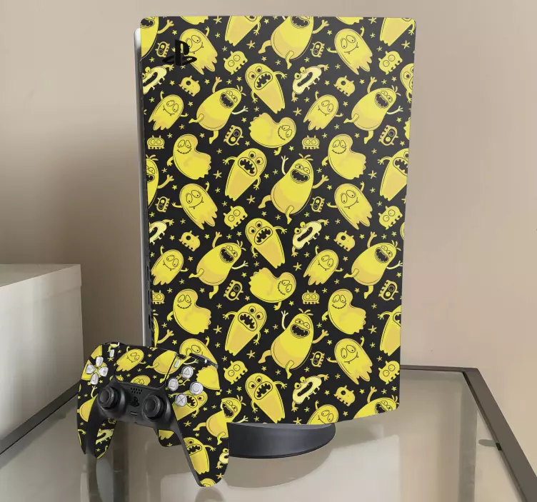 Ps5 skin bright yellow creatures - TenStickers