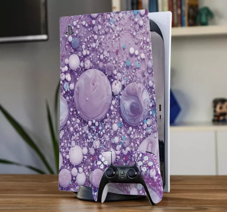 Ps5 skin cosmic bubble patterns - TenStickers