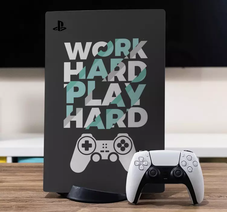 Ps5 skin play hard, win big - TenStickers