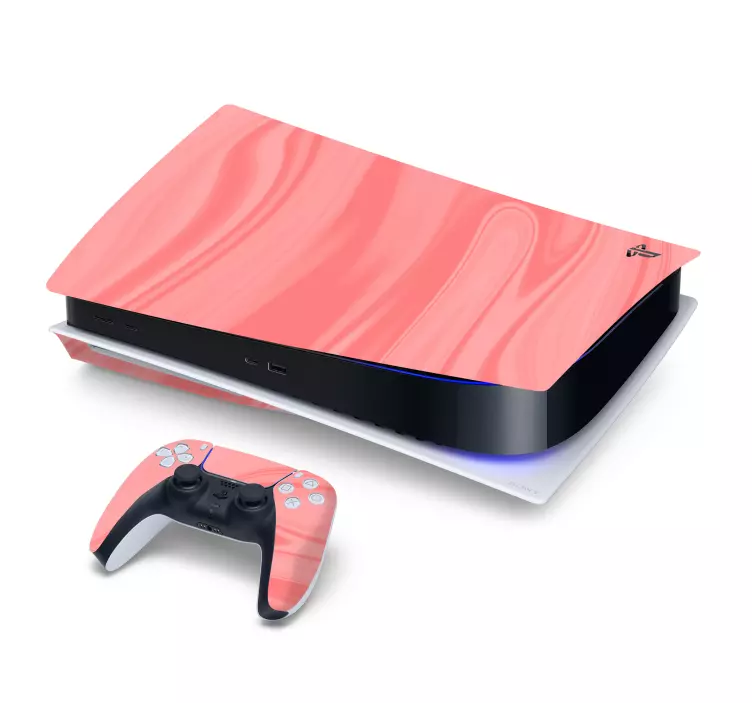 Ps5 skin sleek pink finish - TenStickers