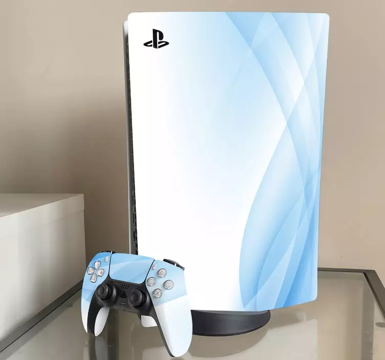 Ps5 skin smooth blue finish - TenStickers