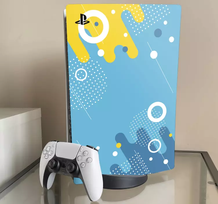 Ps5 skin vibrant color explosion - TenStickers