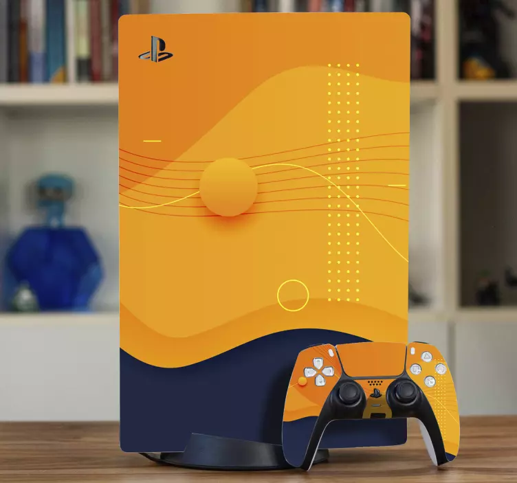 Ps5 skin wave motion design - TenStickers