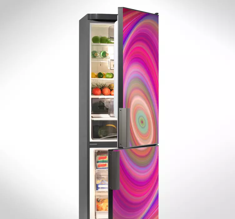Psychodelic fridge sticker - TenStickers