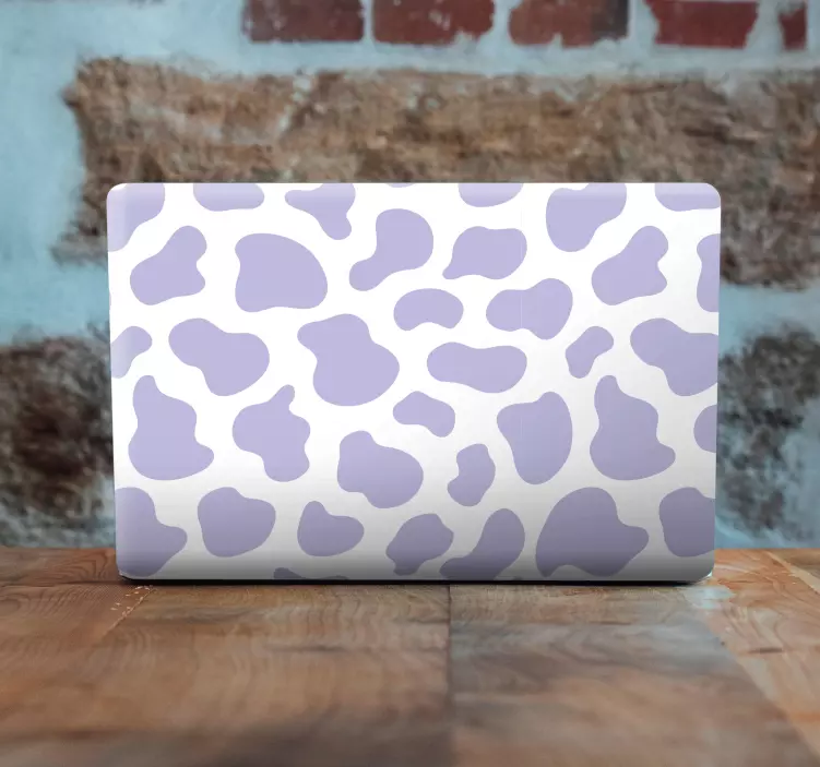 Purple cow print laptop skins - TenStickers