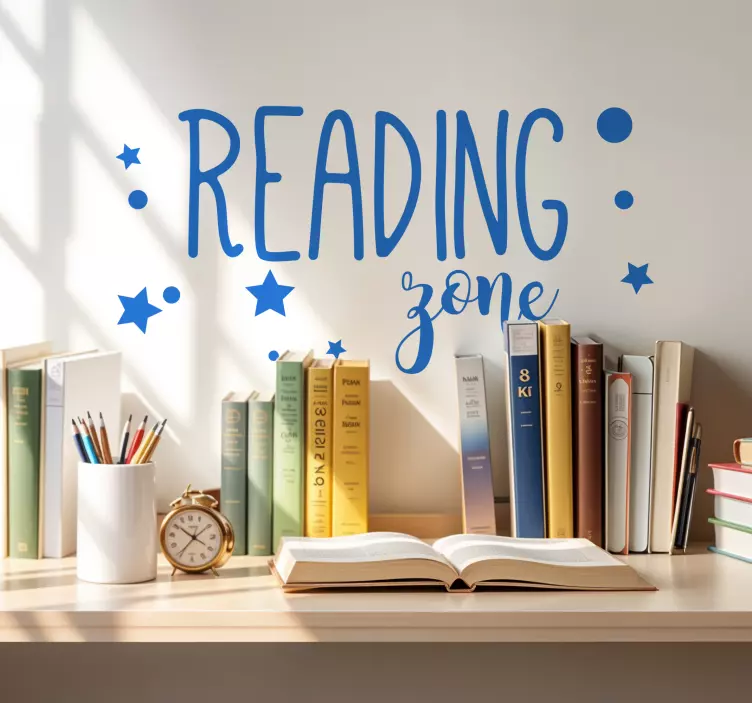 Reading zone teenage wall decal - TenStickers