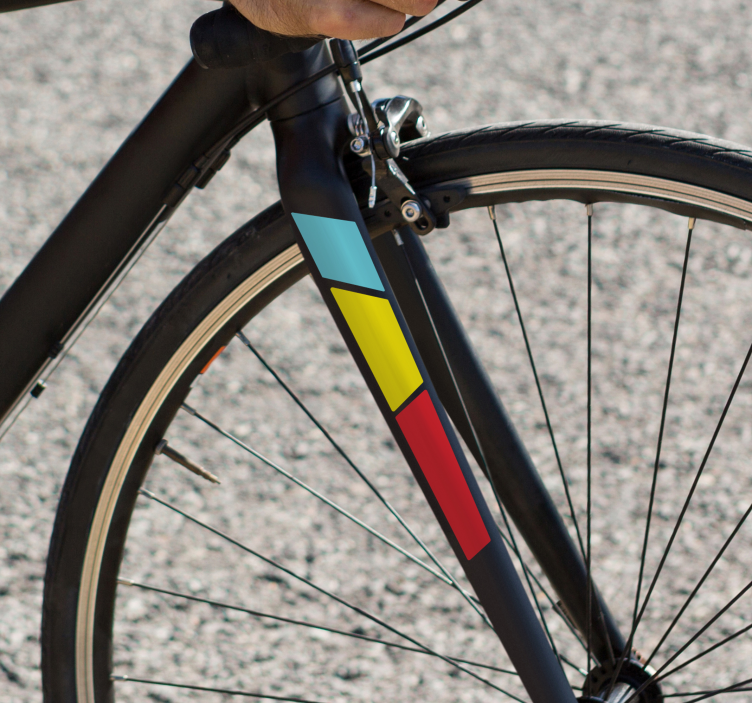 Road front suspension bike sticker - TenStickers