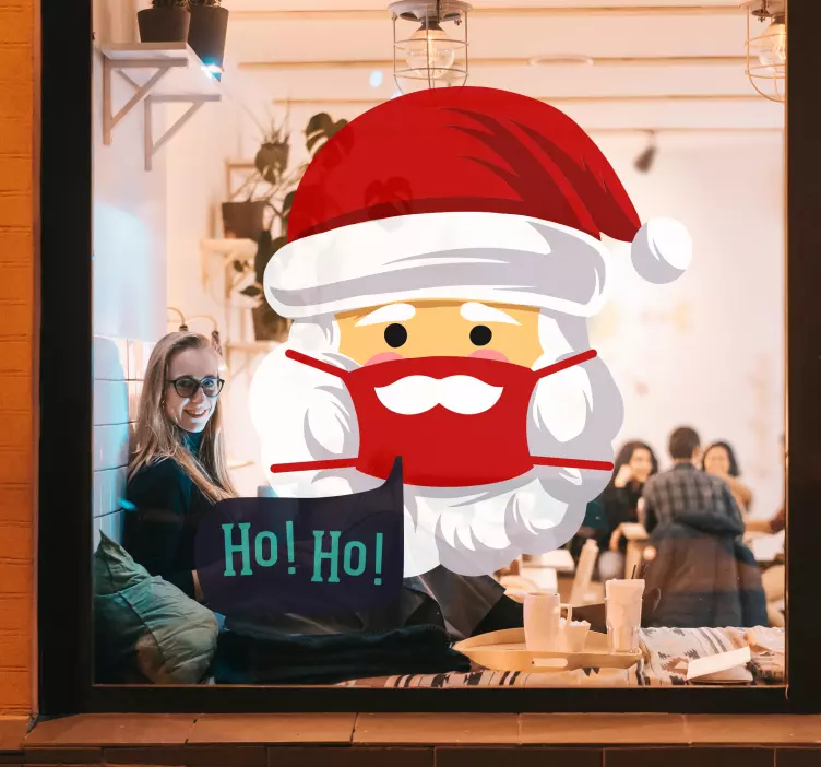 Safe Christmas Concept window decal - TenStickers