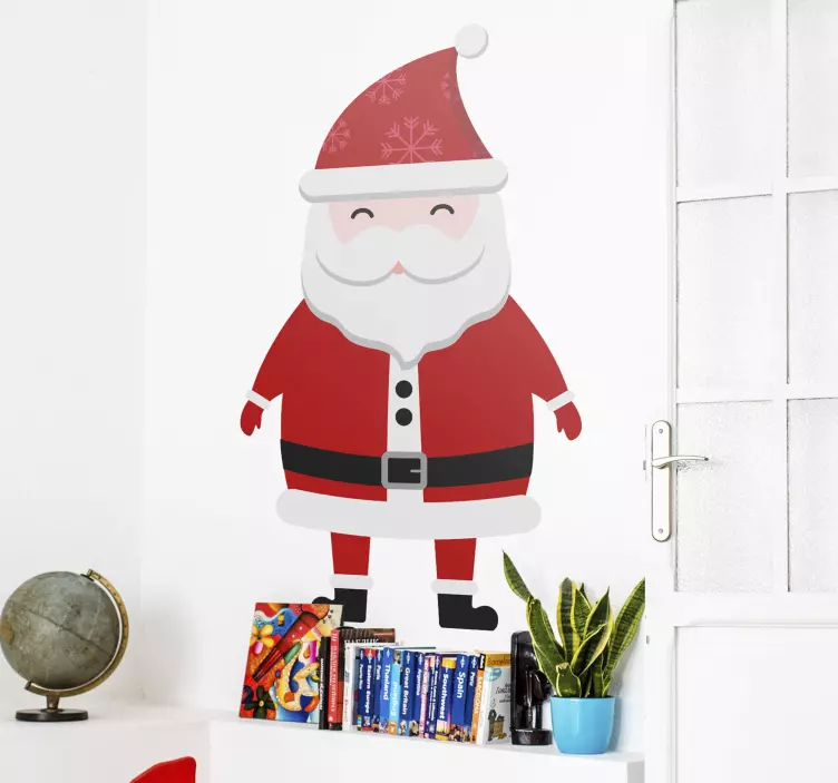Santa Claus for kids christmas sticker - TenStickers