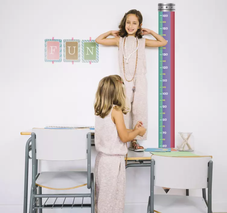 School Kid´s Height Chart Sticker - TenStickers