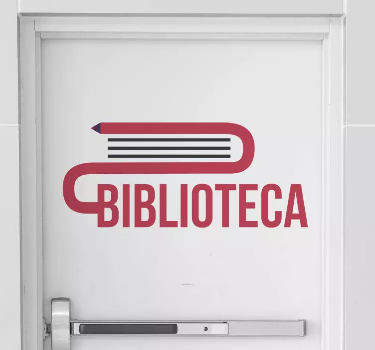 school library door sticker - TenStickers