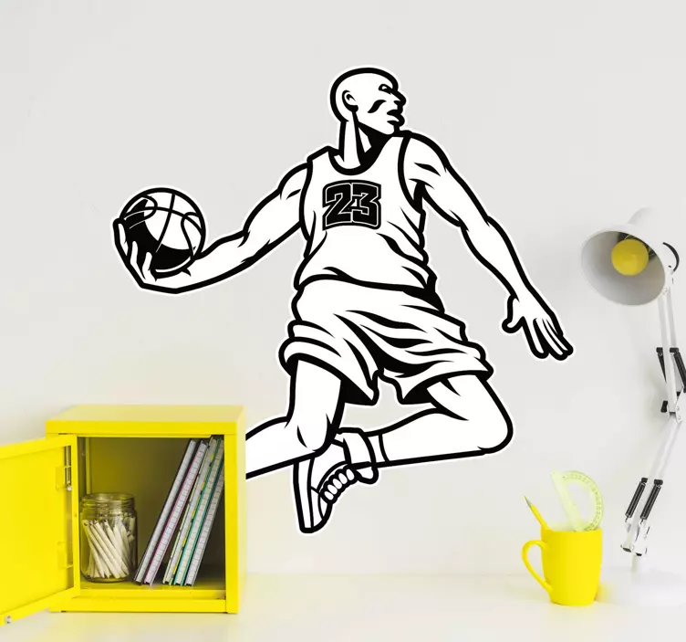 Scoring basketball wall sticker - TenStickers