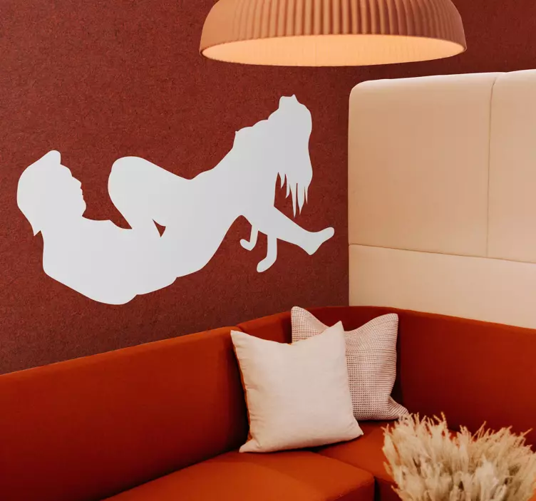 Sex Couple Silhouette Sticker - TenStickers