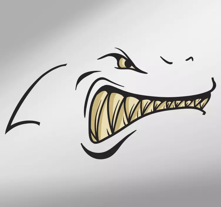 Shark Teeth Wall Stickers - TenStickers