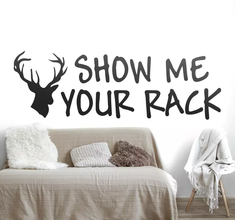 Show me your rack wall vinyl sticker - TenStickers