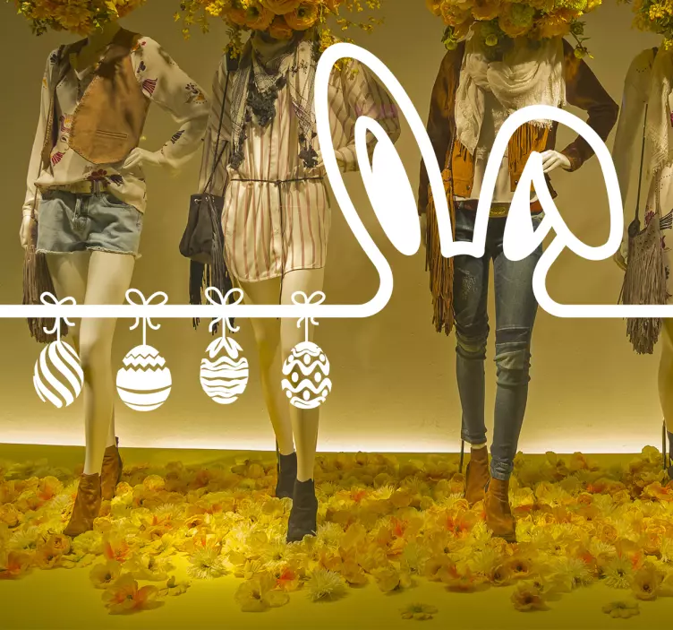 Showcase Easter wall sticker - TenStickers