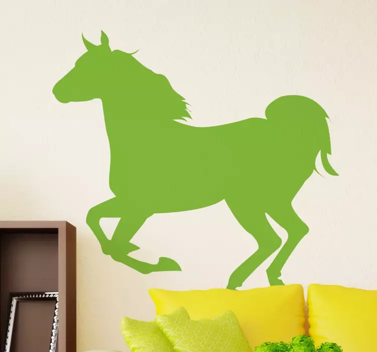 Silhouette Horse Wall Sticker - TenStickers