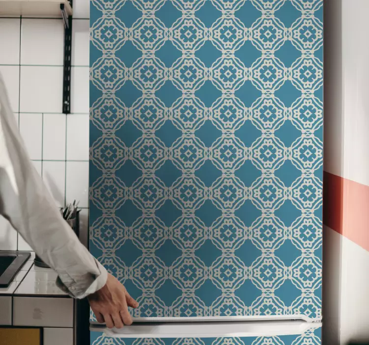 Sophisticated Geometric Motif fridge sticker - TenStickers