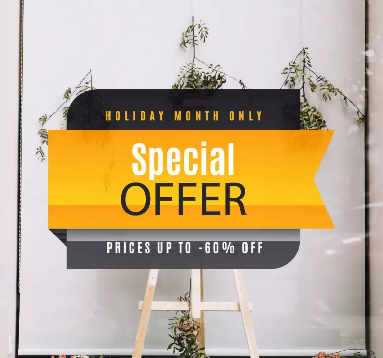 Special Promotional Offer Black Friday sticker - TenStickers