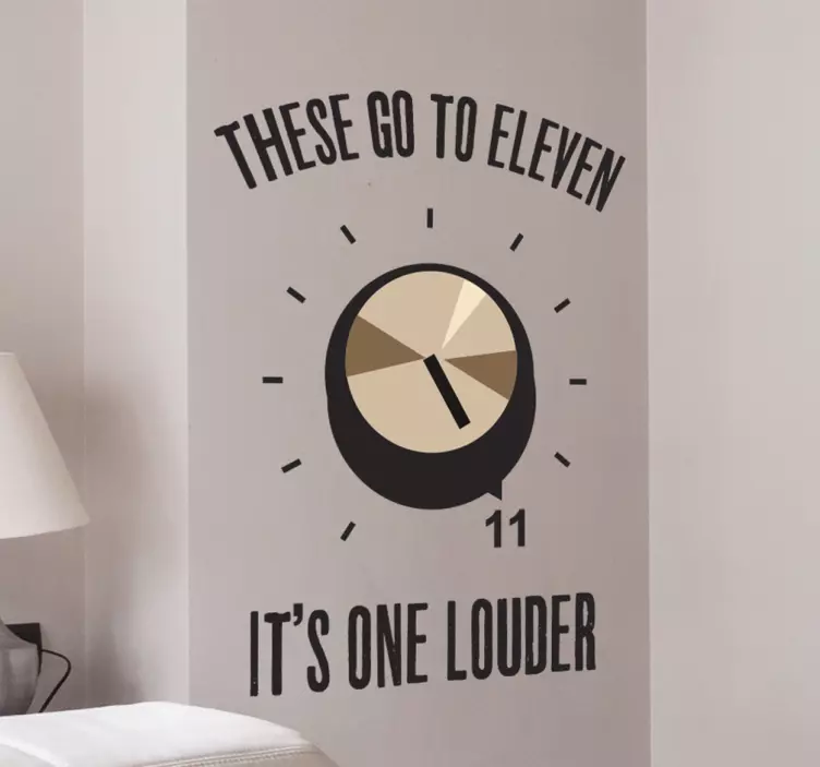 Spinal Tap Eleven Wall Sticker - TenStickers