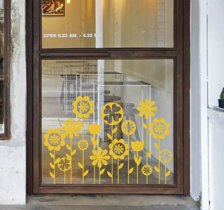 Spring flowers  flower wall sticker - TenStickers