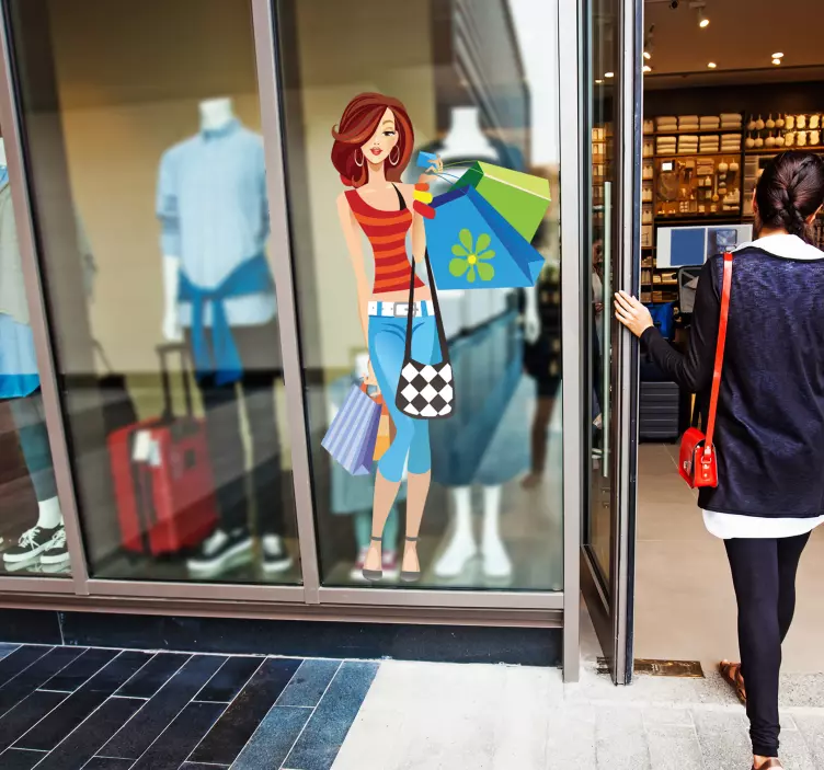 Spring Shopping Sticker - TenStickers