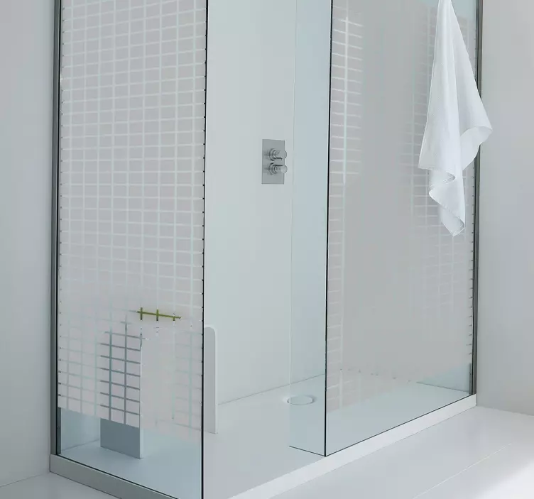 Square Texture ShowerScreen Sticker - TenStickers