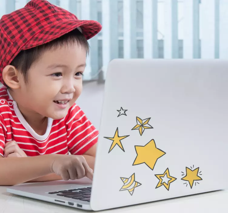 Stars Laptop Sticker - TenStickers