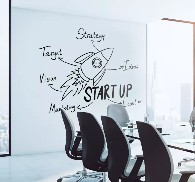 Start up office wall  sticker - TenStickers