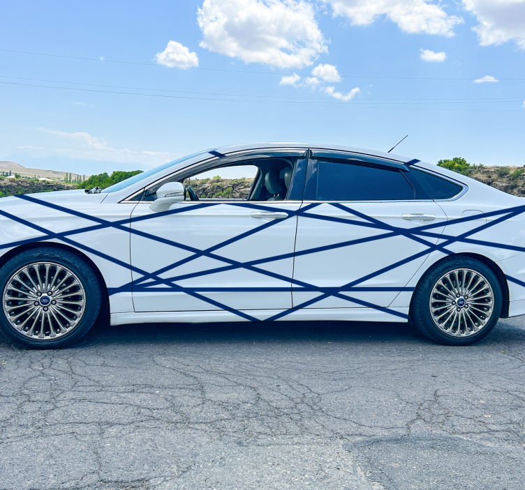 Set of line stripes car sticker - TenStickers