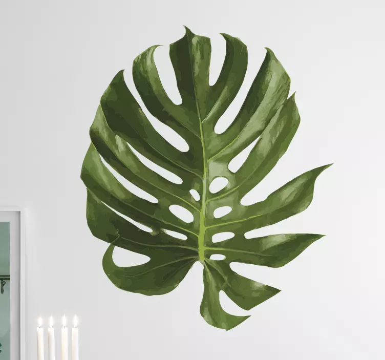 Swiss Cheese Plant Wall Sticker - TenStickers