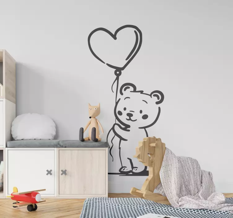 Teddy Bear Outline kid's sticker - TenStickers