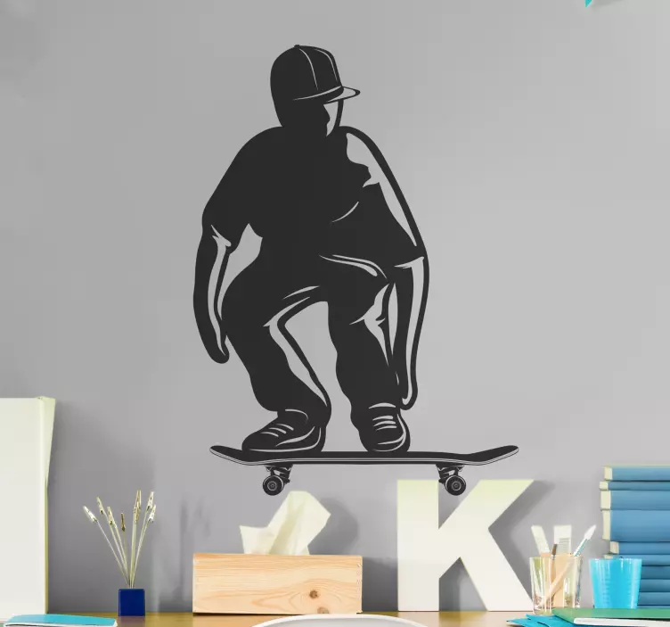 Teenager skating wall sticker - TenStickers
