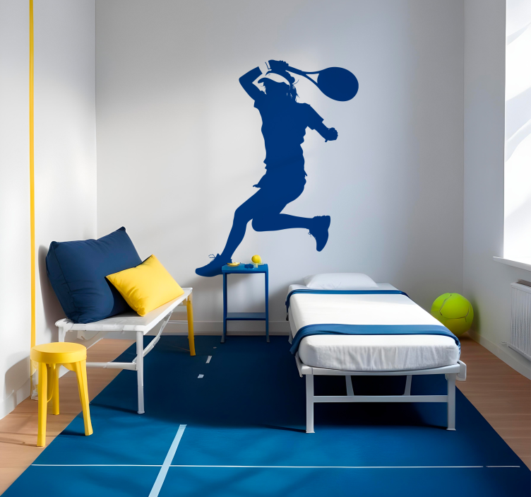 Tennis player wall sticker - TenStickers