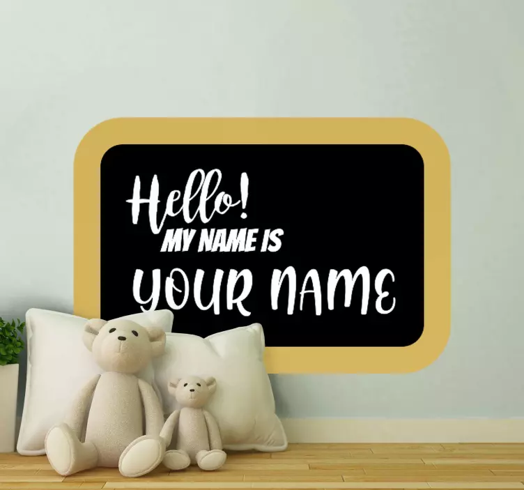 Text sticker personalized welcome sign - TenStickers
